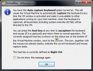 vboxautocapture Auto Capture turned on